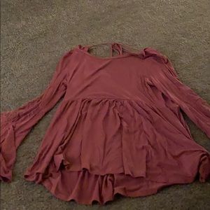 American eagle dark purple top